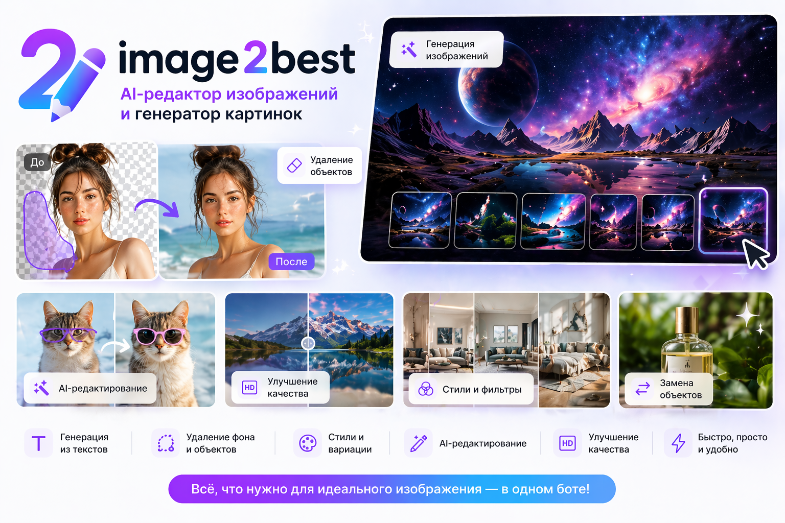 Создание с нуля и изменение фото
